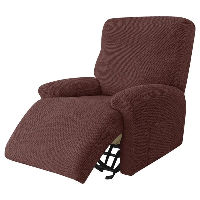 Housse de Fauteuil Relax en Jacquard Premium Brun