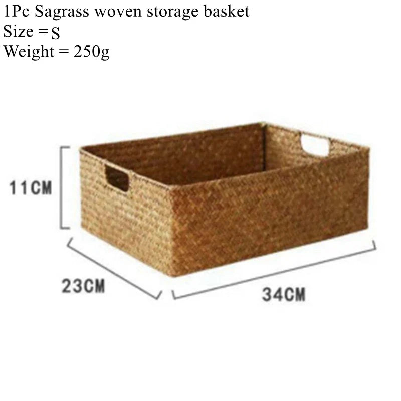 Panier À Linge - Jonc Naturel, Tressé
