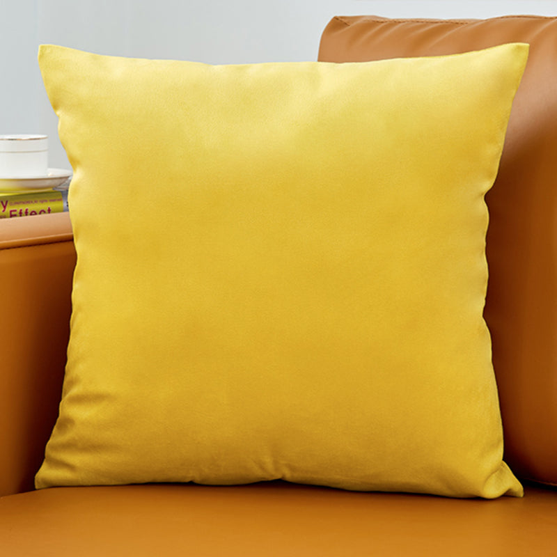 Housse de coussin 40x40 <br> Velours Jaune