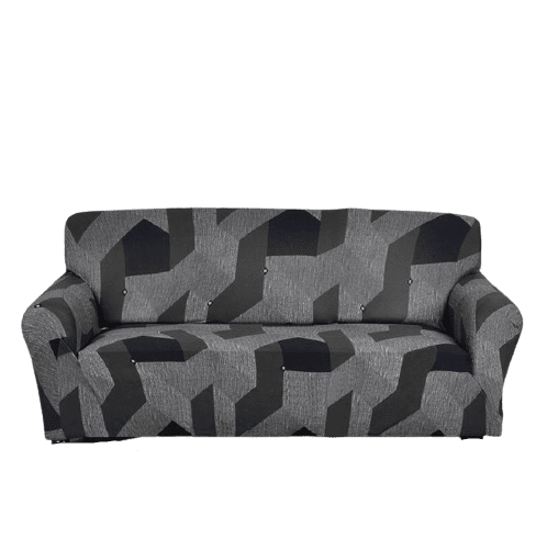 Housse de Canapé Extensible <br> Moderne Noir