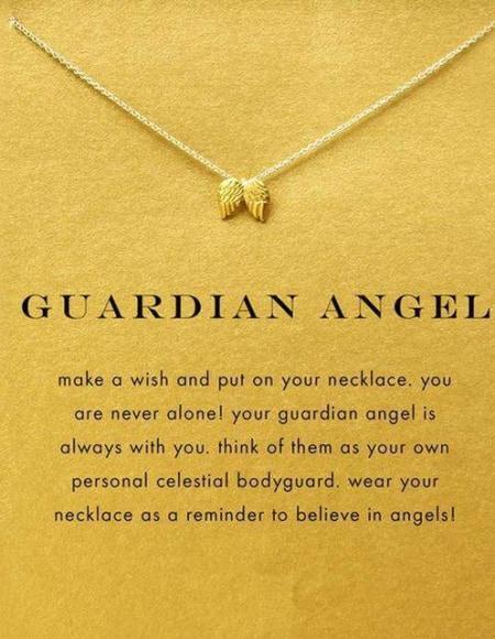 L'Ange Gardien: Collier Porte-Bonheur Or