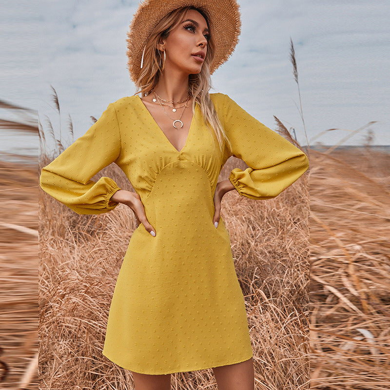 Robe bohème jaune