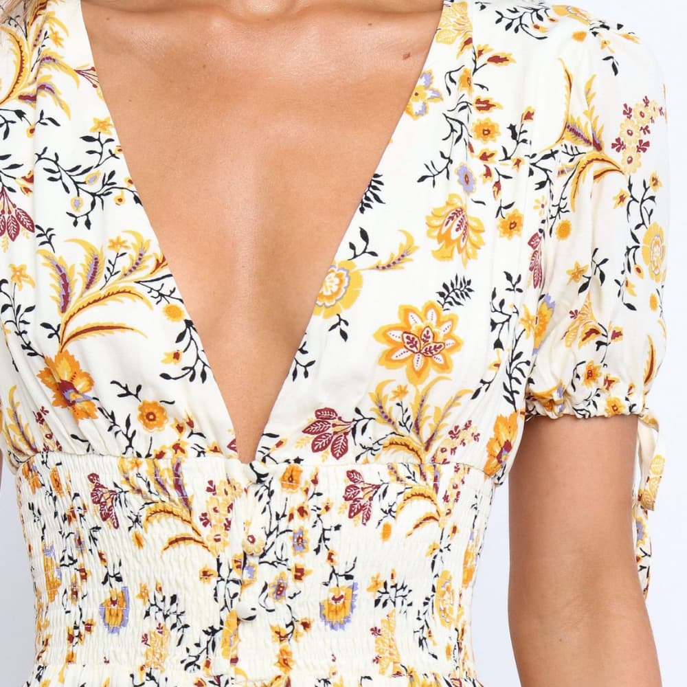 Robe longue fleurie Océane