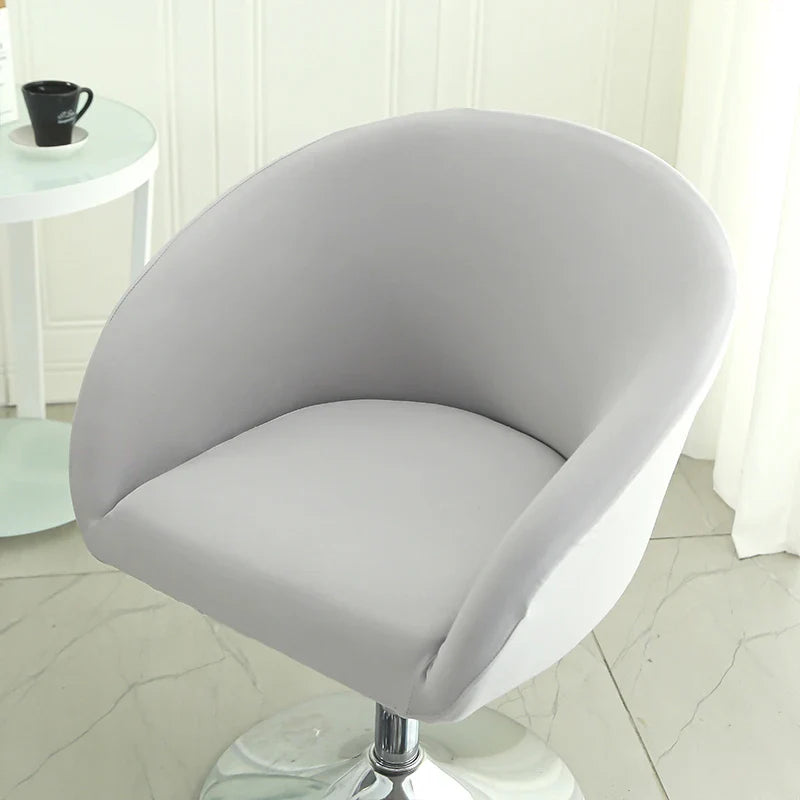 Housse Chaise Bar - Avec Motifs - Dossier Arrondi