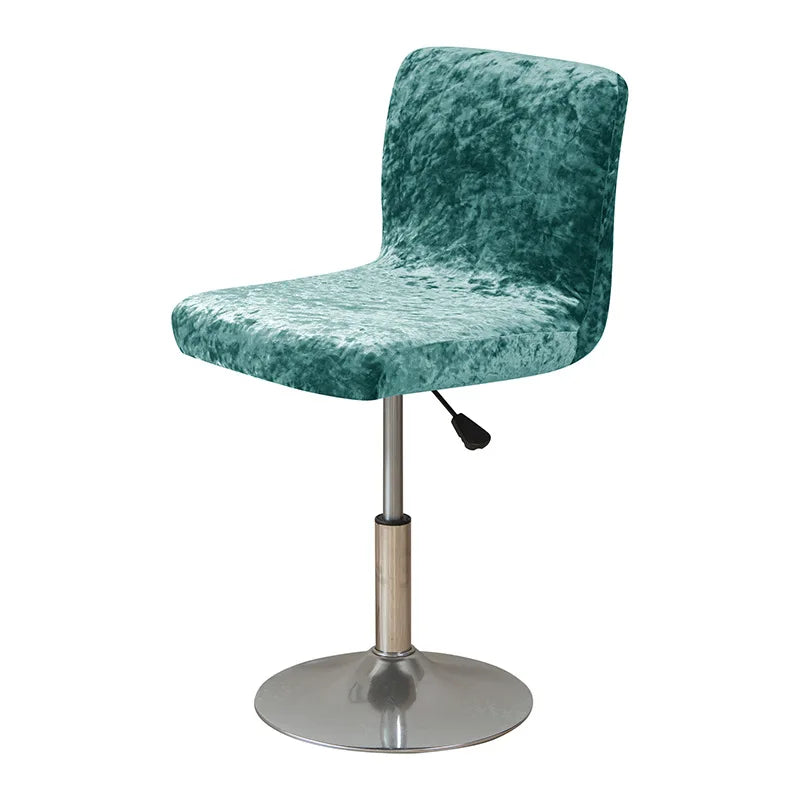 Housse de Tabouret Bar Velours Froissé