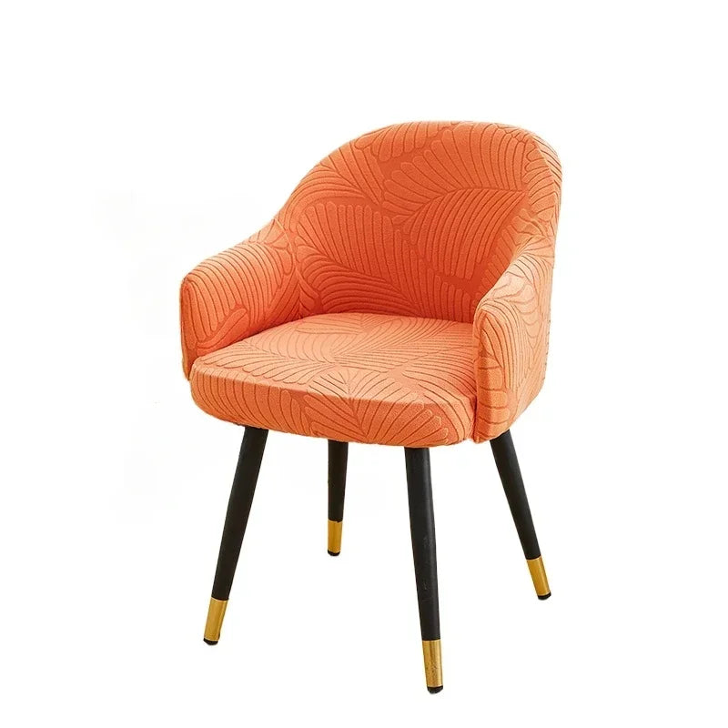 Housse de Chaise et Fauteuil Scandinave - Motif Feuille