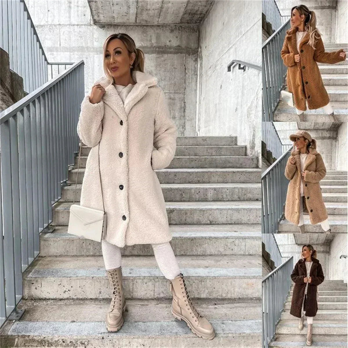 Monica - Manteau Teddy Élégant