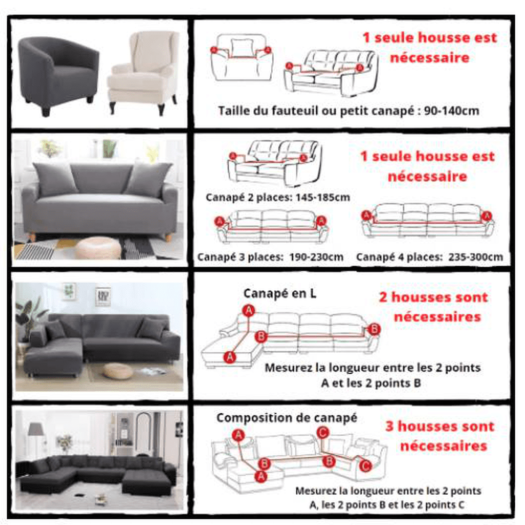 Housse canapé d'angle universelle à design matelassé - Plaid canapé d'angle gris pour maison
