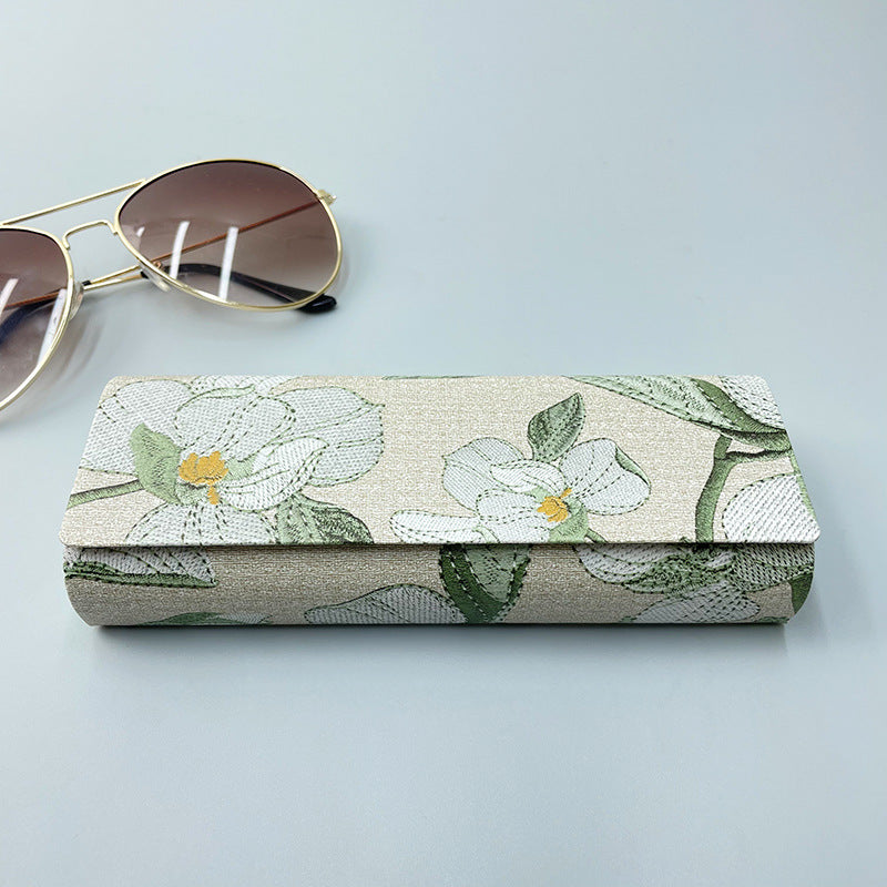 Etui lunette <br> Floral Vert