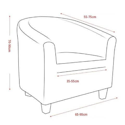 Housse de Fauteuil Club Extensible - Design Géométrique Chic & Moderne