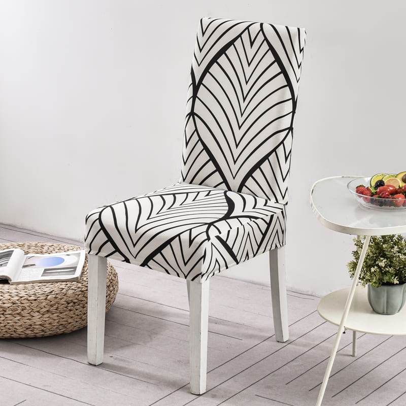 Housse de chaise <br> palme abstraite