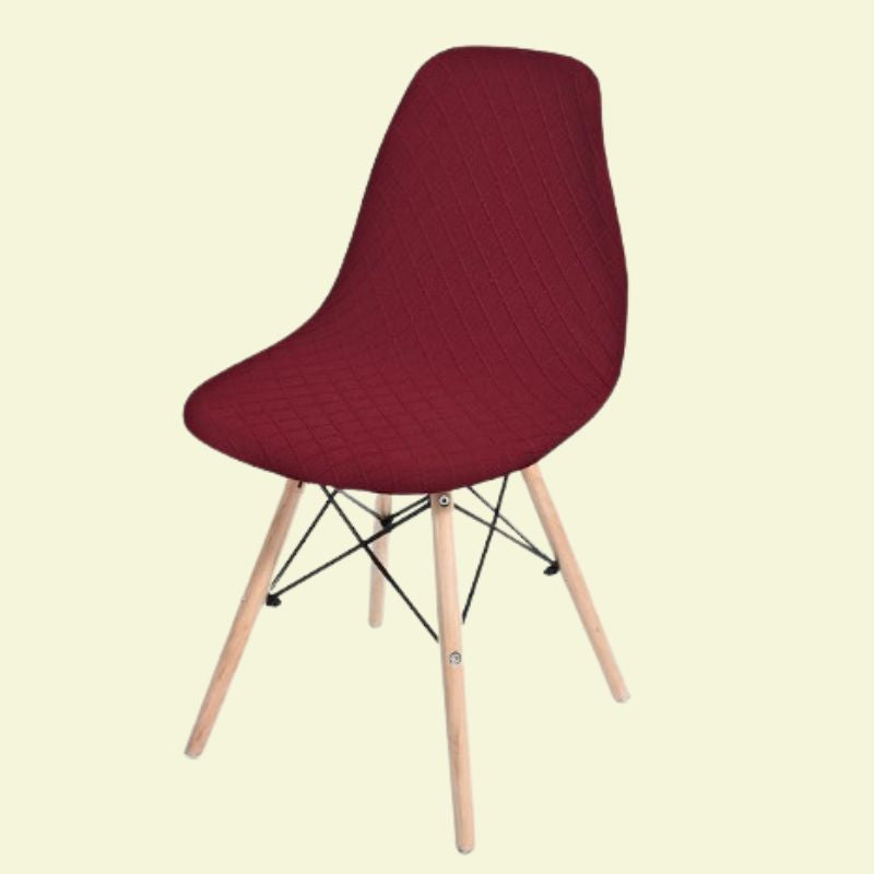 Housse chaise Scandinave <br> Universelle Bordeaux