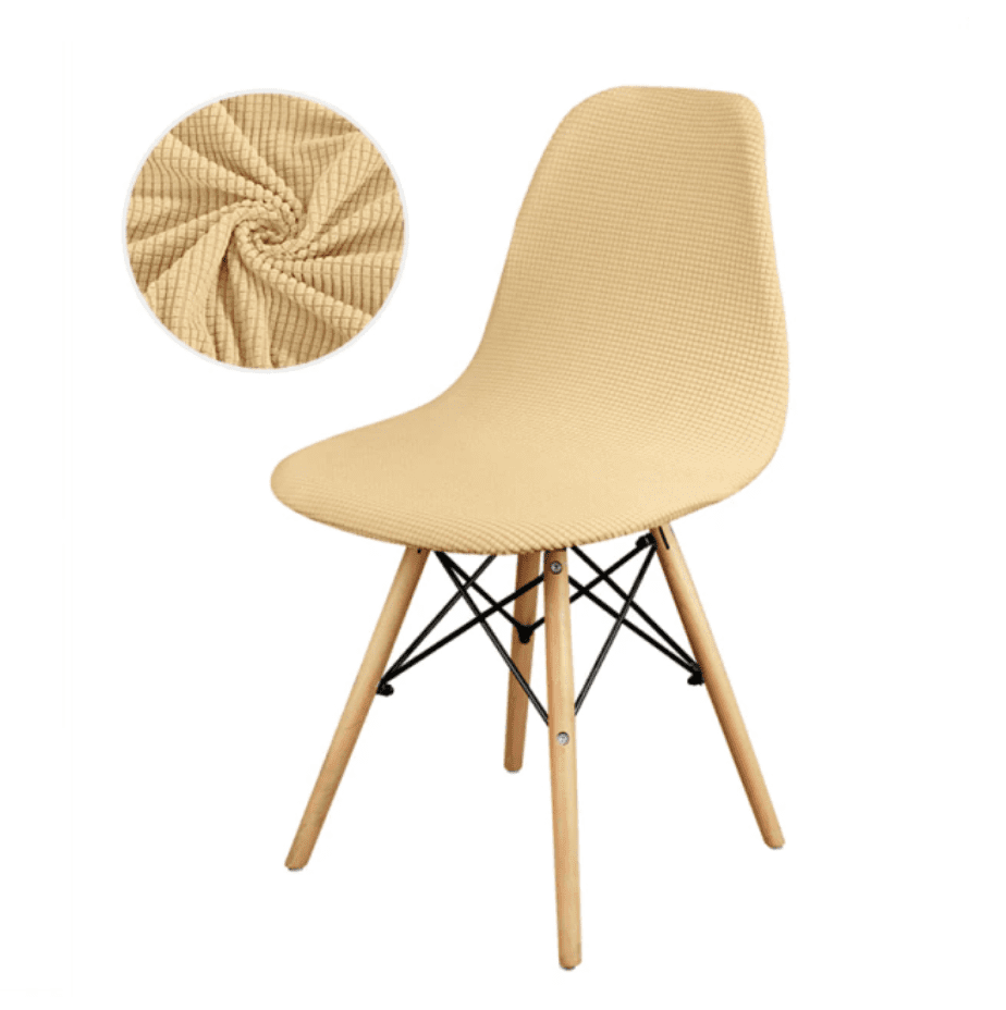 Housse chaise Scandinave <br> Champagne