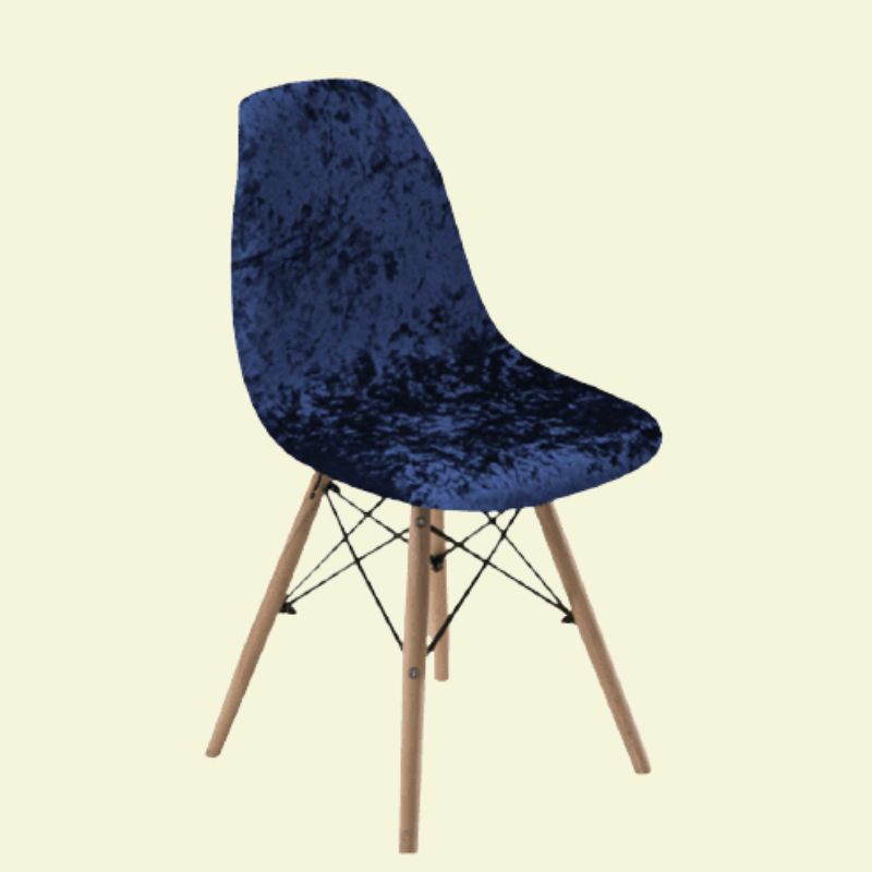 Housse chaise Scandinave <br> Tendance Bleu Marine