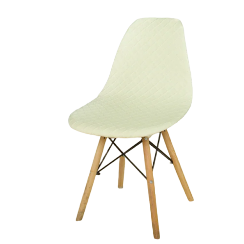 Housse chaise Scandinave <br> Jacquard Blanc