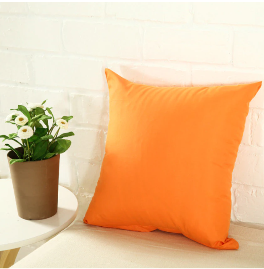 Housse de coussin 45x45 <br> Orange
