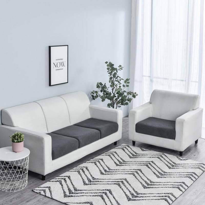 Housse Coussin Canapé - Gris Foncé