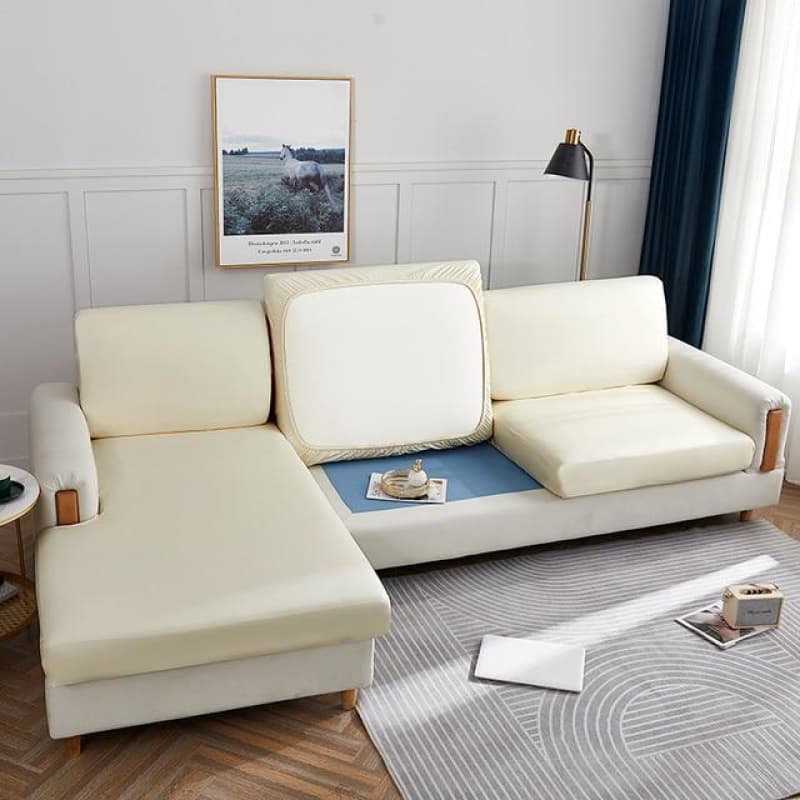 Housse Coussin Canapé Apparence Cuir - Dune