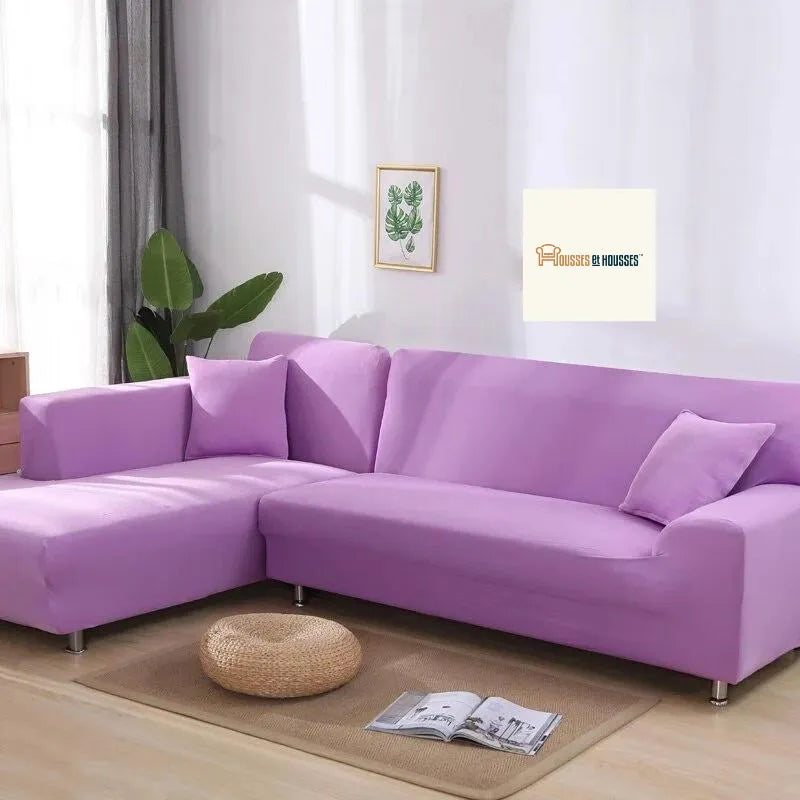 Housse de Canapé d'Angle Violet