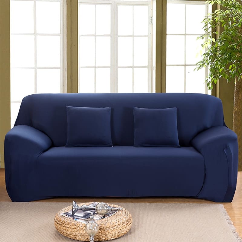 Housse de Canapé Extensible <br> Bleu Marine