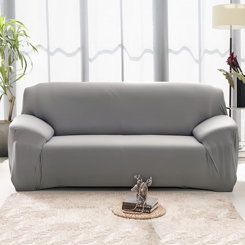 Housse de Canapé Extensible <br> Gris Clair