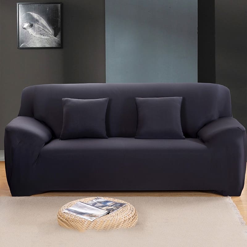 Housse de Canapé Extensible <br> Noir