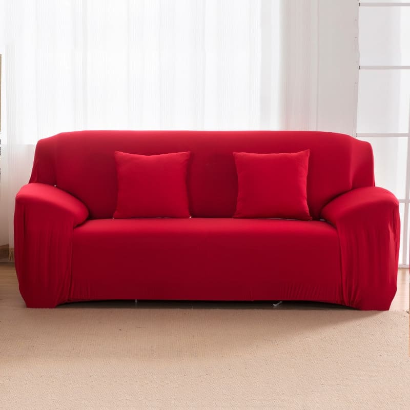 Housse de Canapé Extensible <br> Rouge