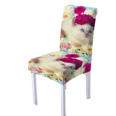 Housse de chaise <br> Chat