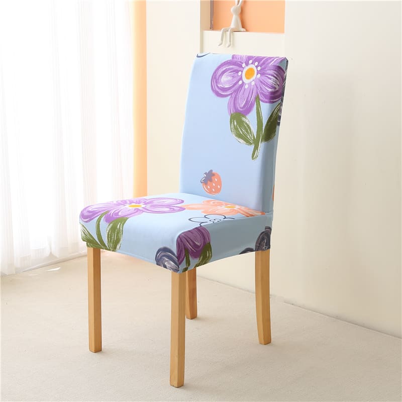 Housse de chaise <br> douceur florale