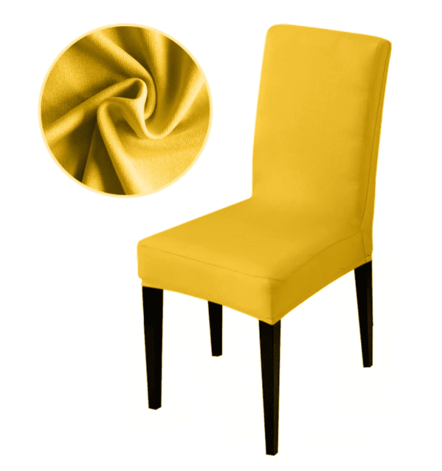 Housse de Chaise Extensible <br> Jaune