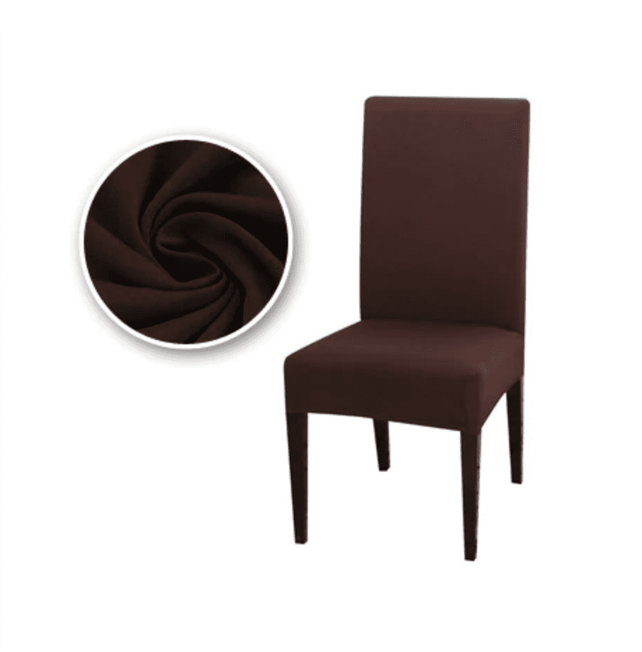 Housse de Chaise Extensible <br> Marron