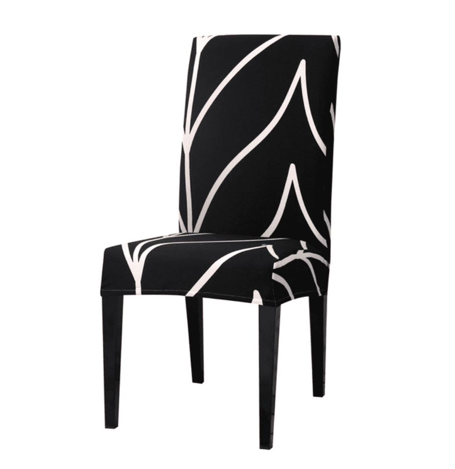 Housse de Chaise Extensible <br> Moderne Noir