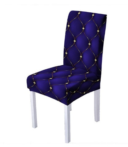 Housse de chaise <br> Matelassée Bleu Marine