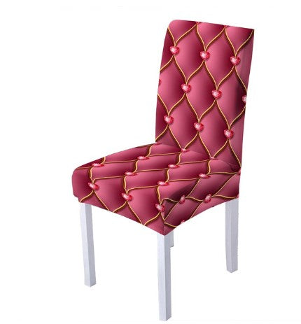 Housse de chaise <br> Matelassée Rose