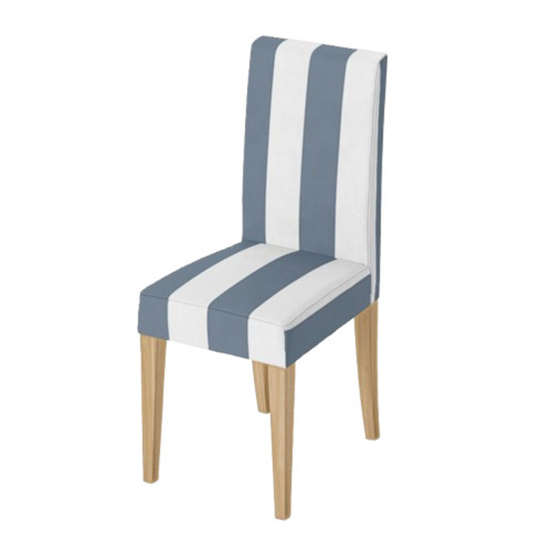 Housse de chaise <br> Rayures Bleu Gris