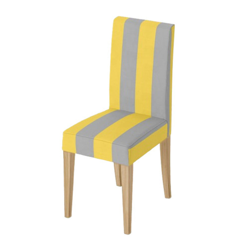 Housse de chaise <br> Rayures Jaune et Gris