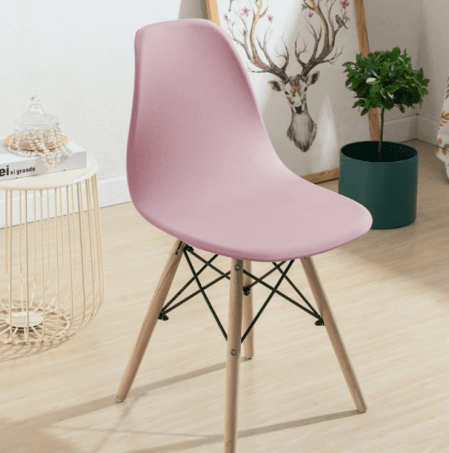 Housse chaise Scandinave <br> Rose