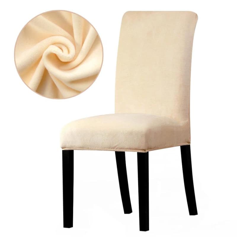 Housse de Chaise Velours - Sable