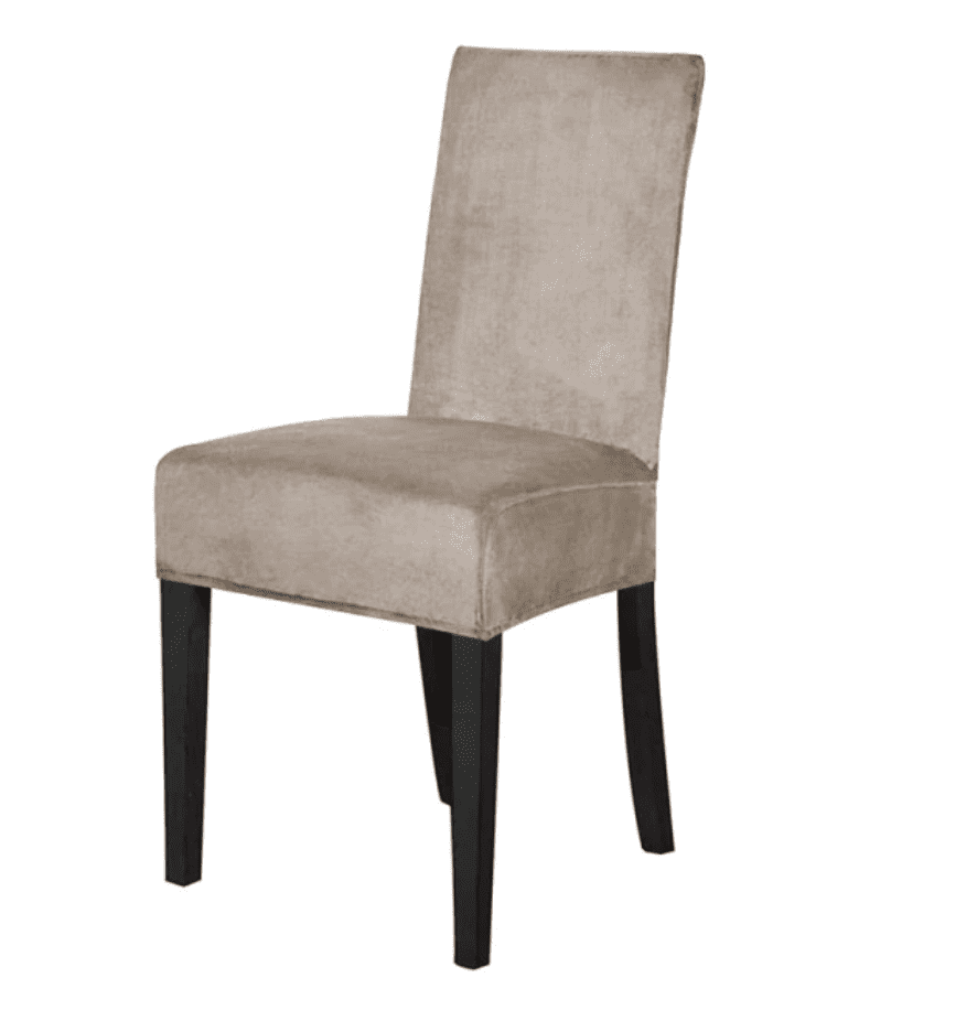 Housse de chaise <br> Velours Taupe