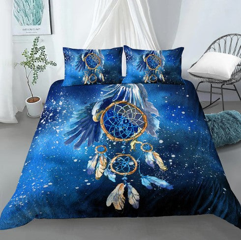 Housse de Couette Attrape Rêve<br> Bleu