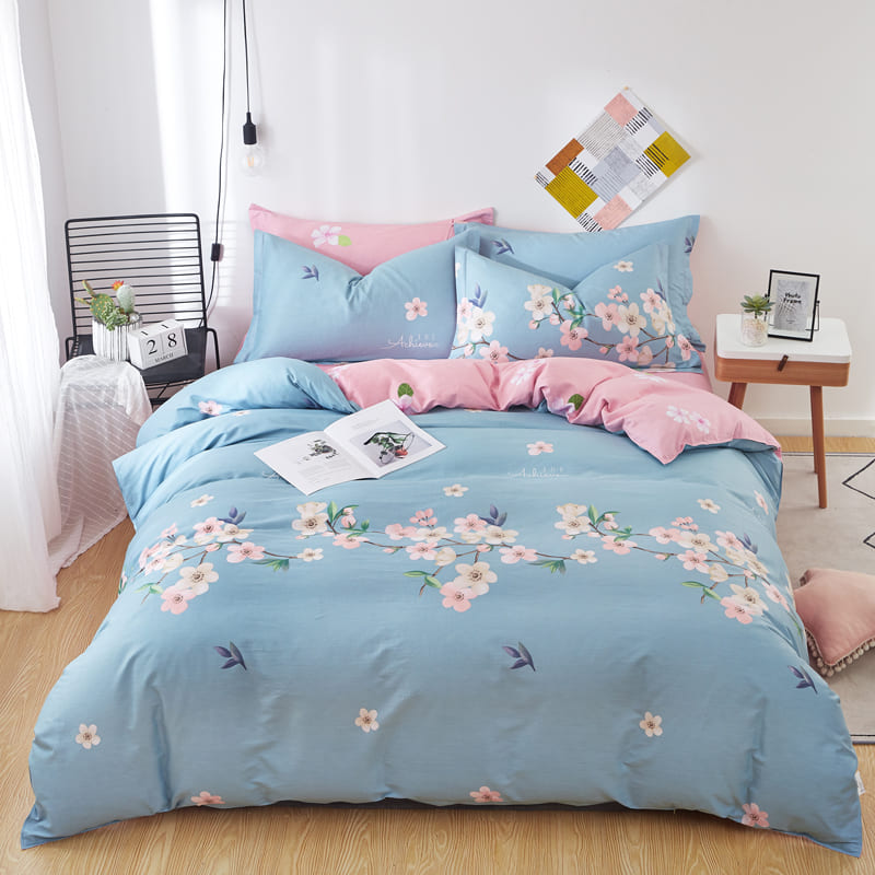 Housse de Couette <br> Fleur de Cerisier Bleu