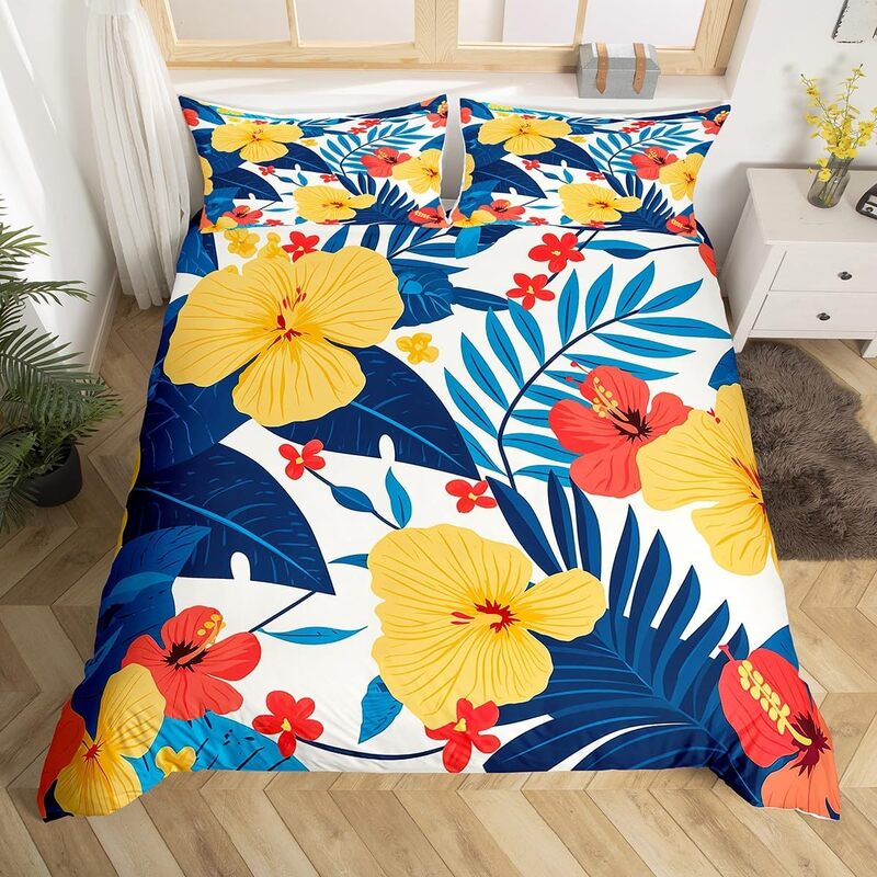 Housse de Couette <br> Motif Tropical