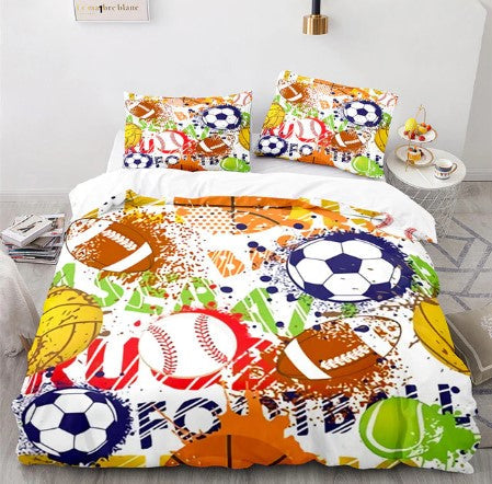 Housse de Couette <br> Sport Multicolore