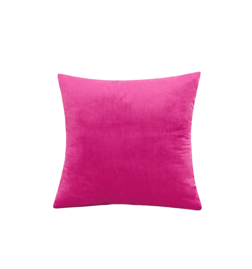 Housse de coussin 40x40 <br> Velours Rose Fushia