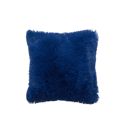 Housse de coussin 45x45 <br> Polaire Bleu