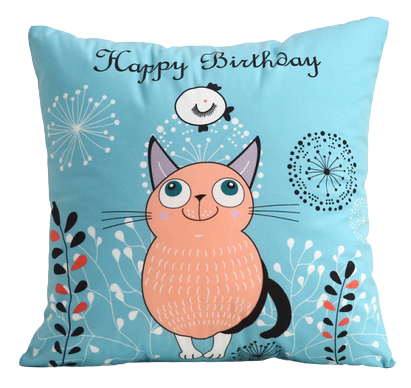 Housse de coussin 60x60 <br> Happy birthday