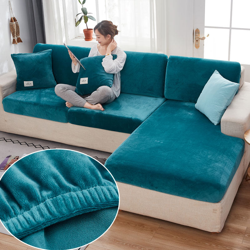 Housse de Coussin Canapé <br> Bleu Turquoise