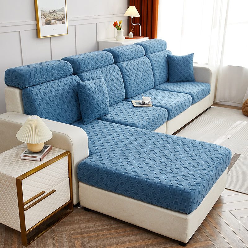 Housse de Coussin Canapé <br> Universelle Bleu