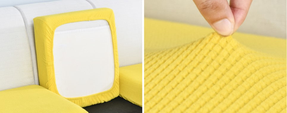 Housse de Coussin Canapé <br> Jaune