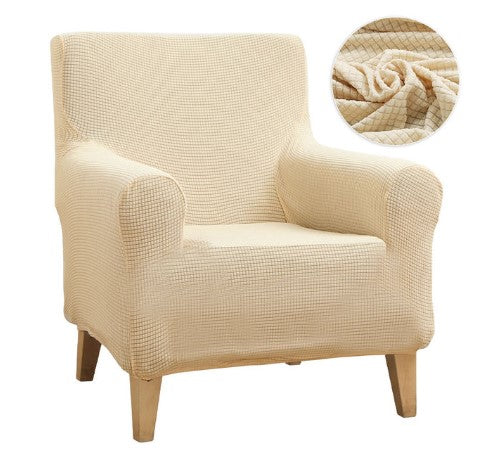 Housse fauteuil <br> Antidérapante Crème